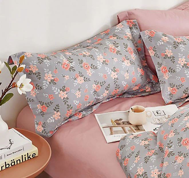Nellie Quilt Cover Set Range Pink - Image 3