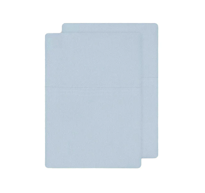 Bamboo Eco 400THC Cotton Standard Pillowcase Pair Sky Blue - Image 3