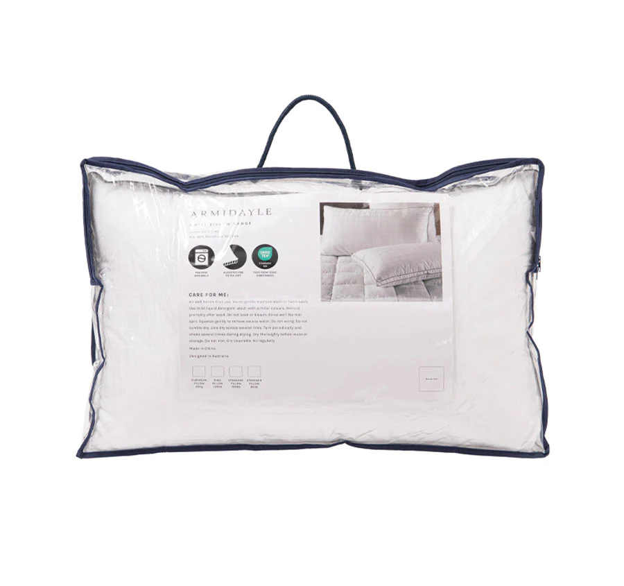 Deluxe Hotel 1200g Soft and Medium King Pillow - Image 3