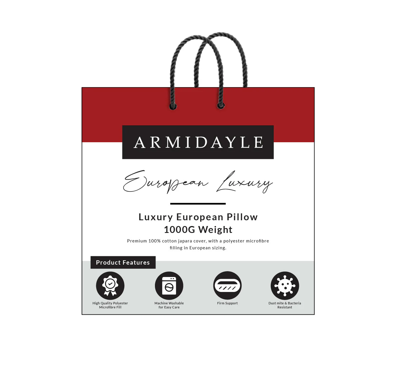 Luxury 1000g European Pillow