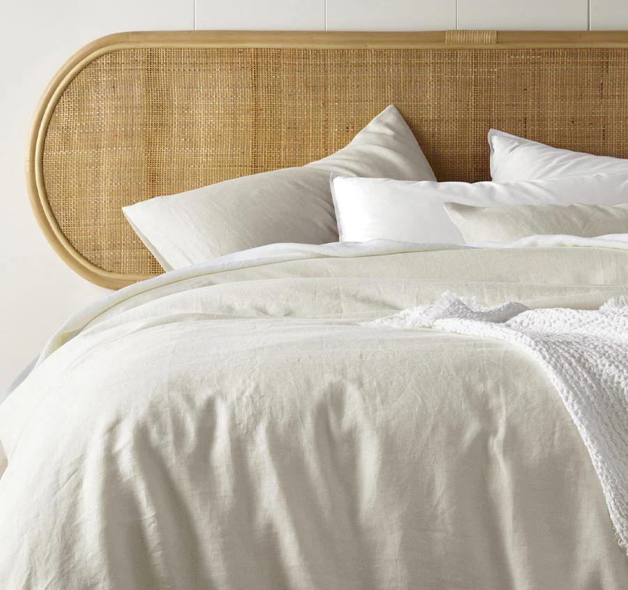 Stonewashed French Linen Quilt Cover Set Range Natural - Image 4