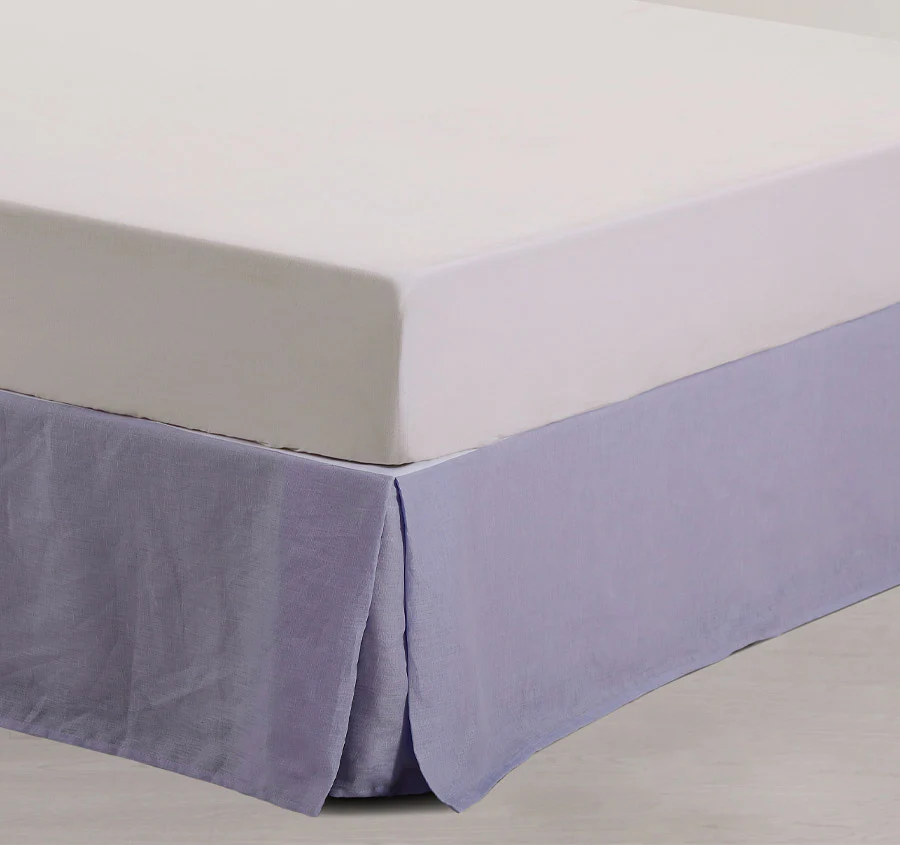 Stonewashed French Linen Valance Range Lilac - Image 2
