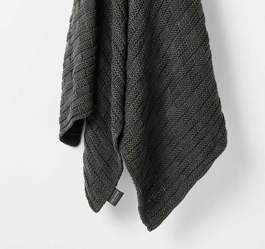 Basket Weave 130x180cm Throw Shadow - Image 2