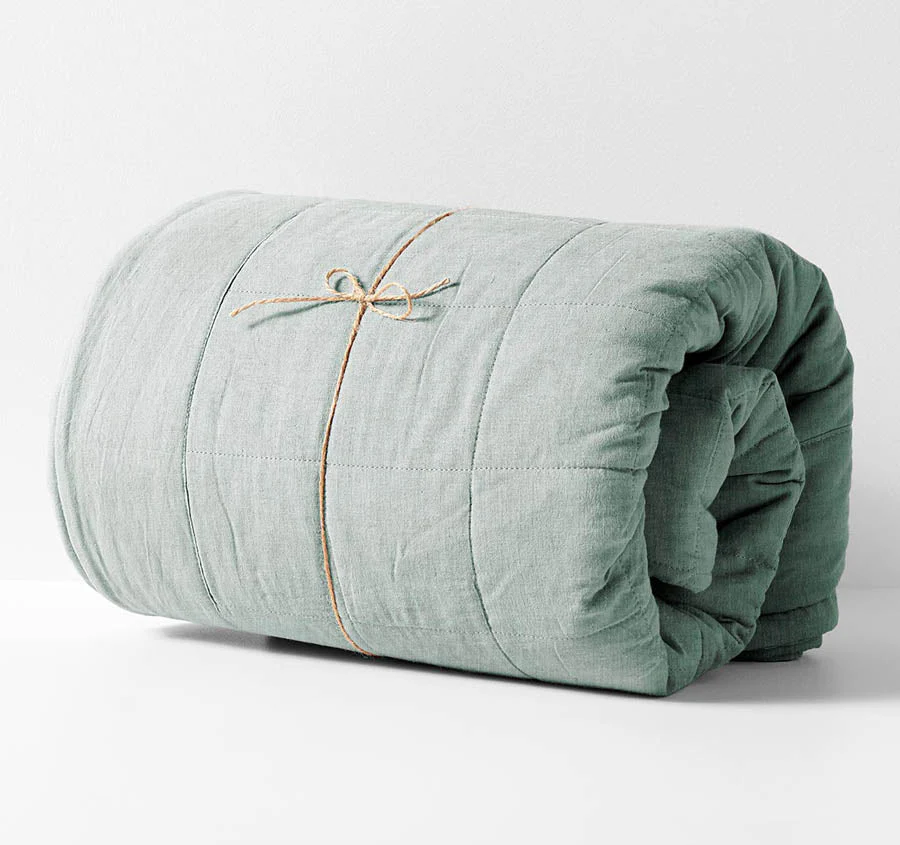 Chambray Bed Cover Mineral - Image 5