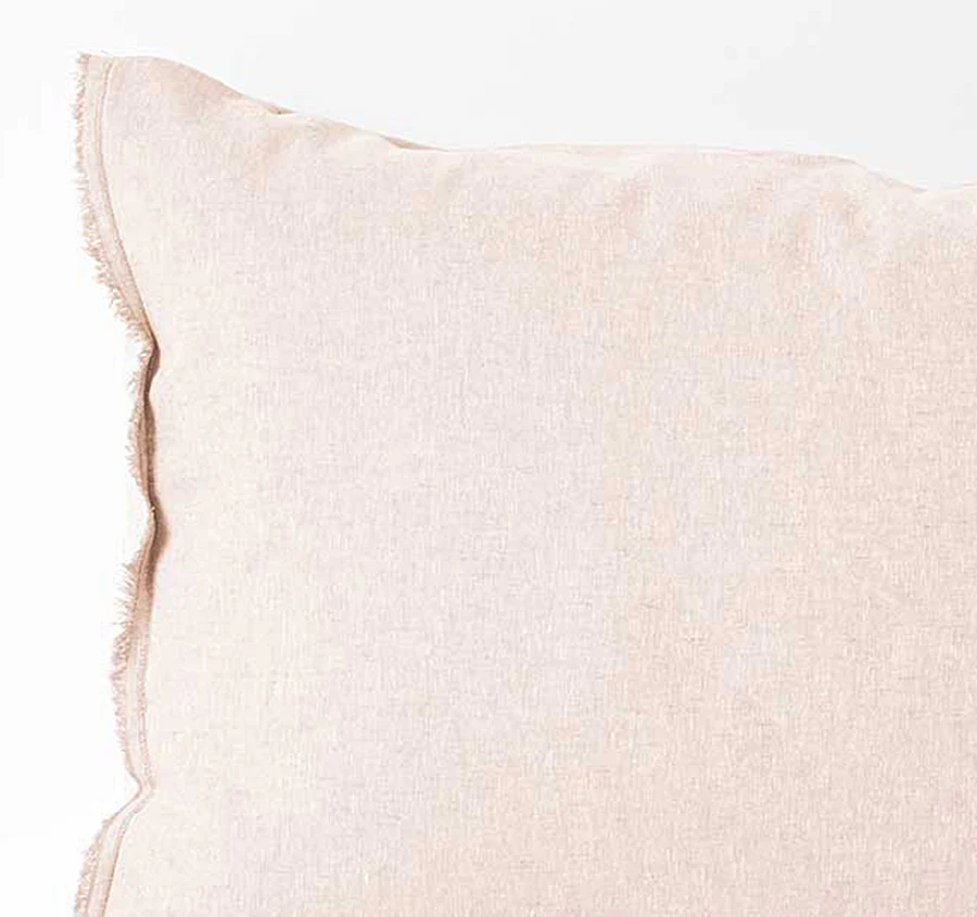 Chambray Fringe Standard Pillowcase Shell Pink - Image 2