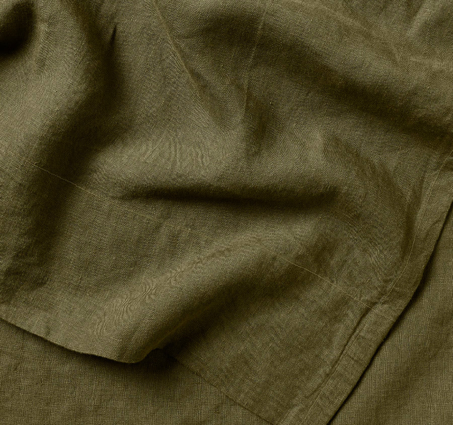 Emile Fitted or Flat Sheet Range Bronzed Olive - Image 2