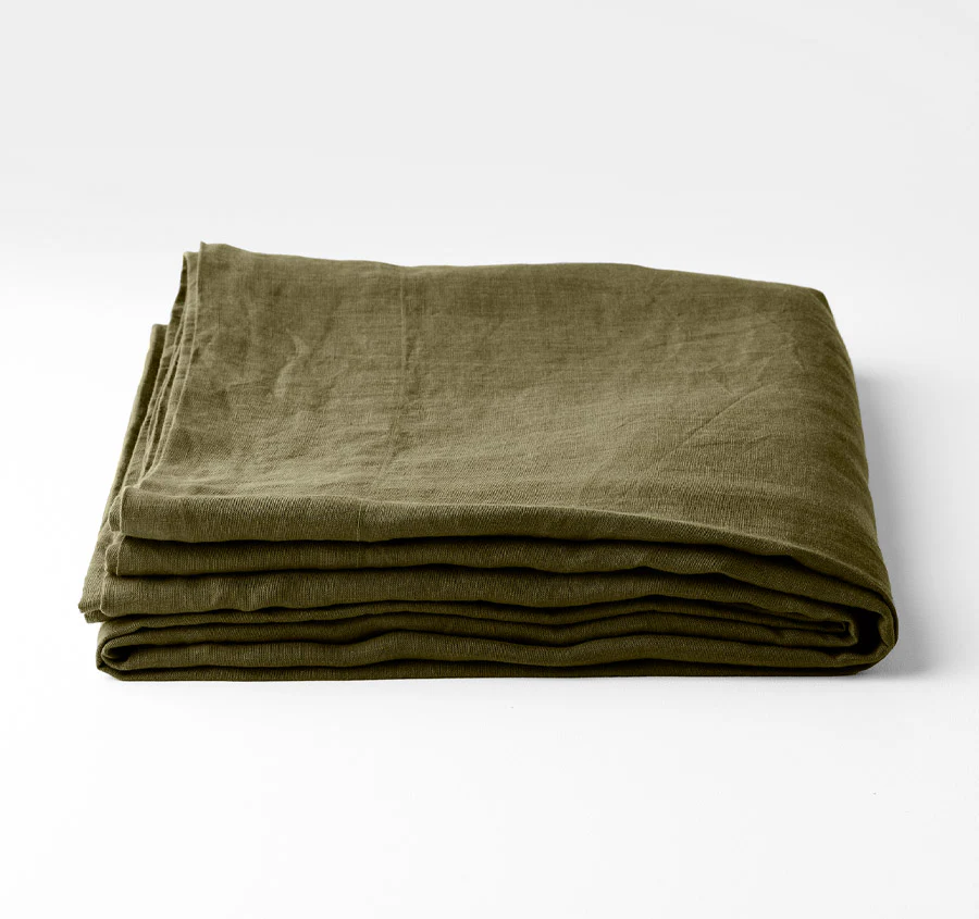 Emile Fitted or Flat Sheet Range Bronzed Olive - Image 4