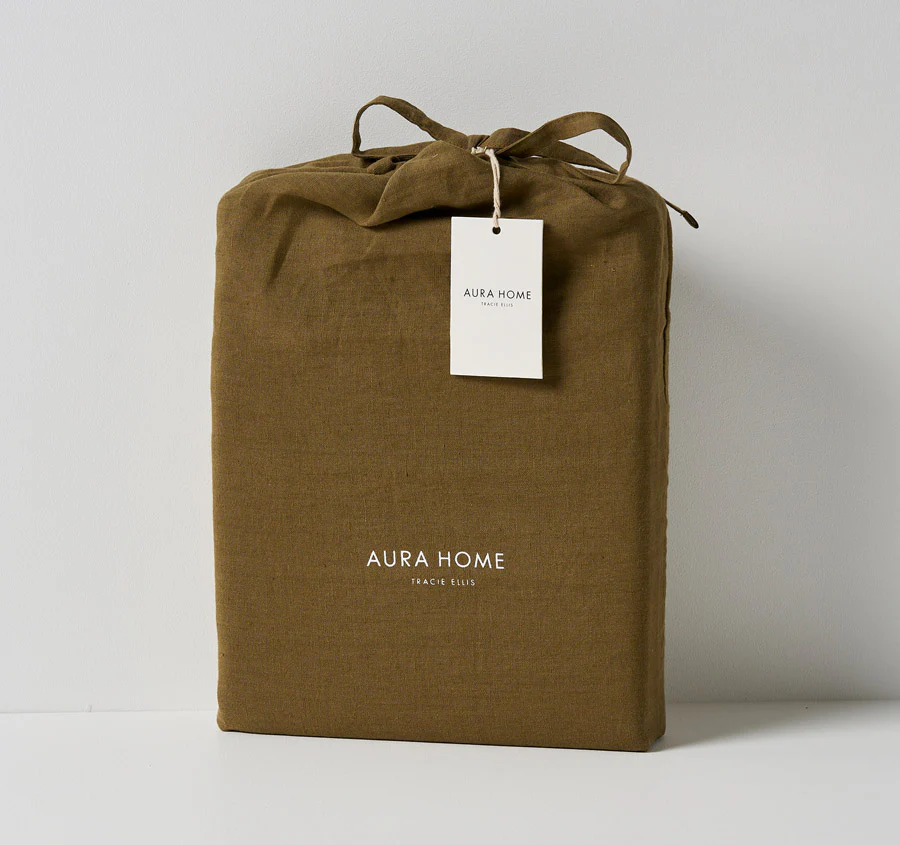 Emile Fitted or Flat Sheet Range Bronzed Olive - Image 5