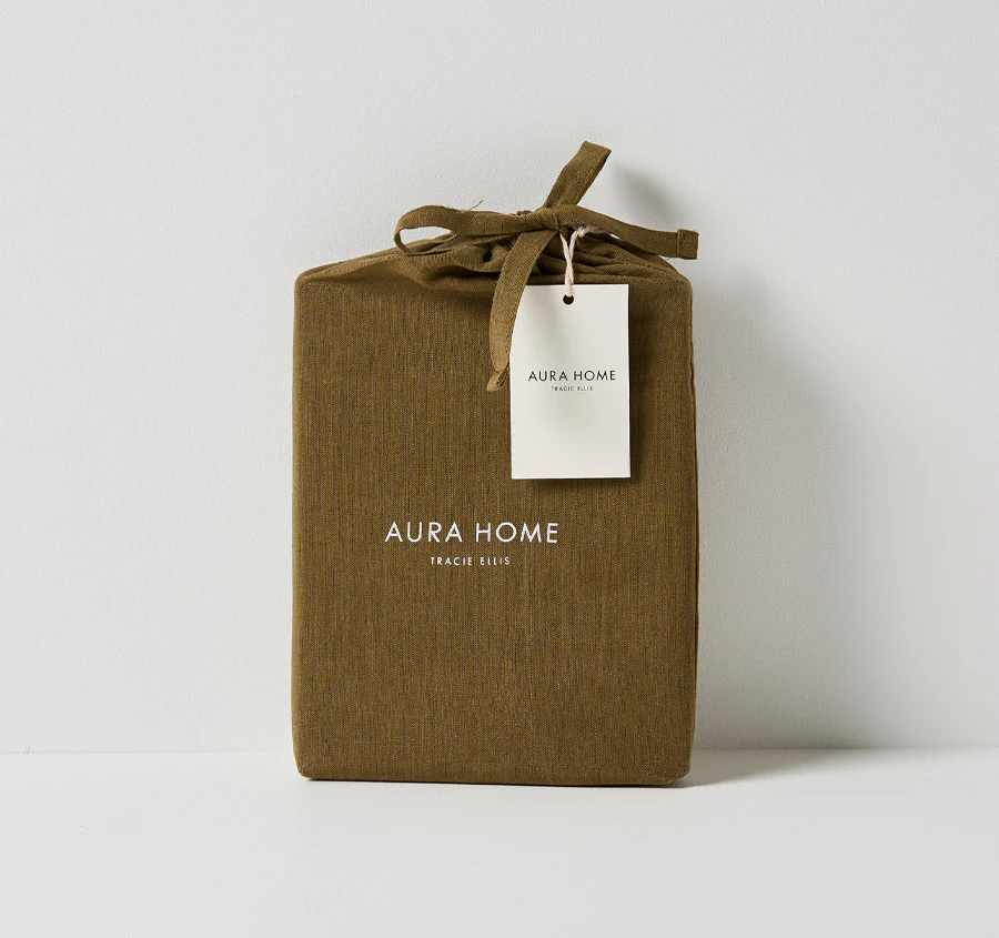 Emile Standard Pillowcase Bronzed Olive - Image 2
