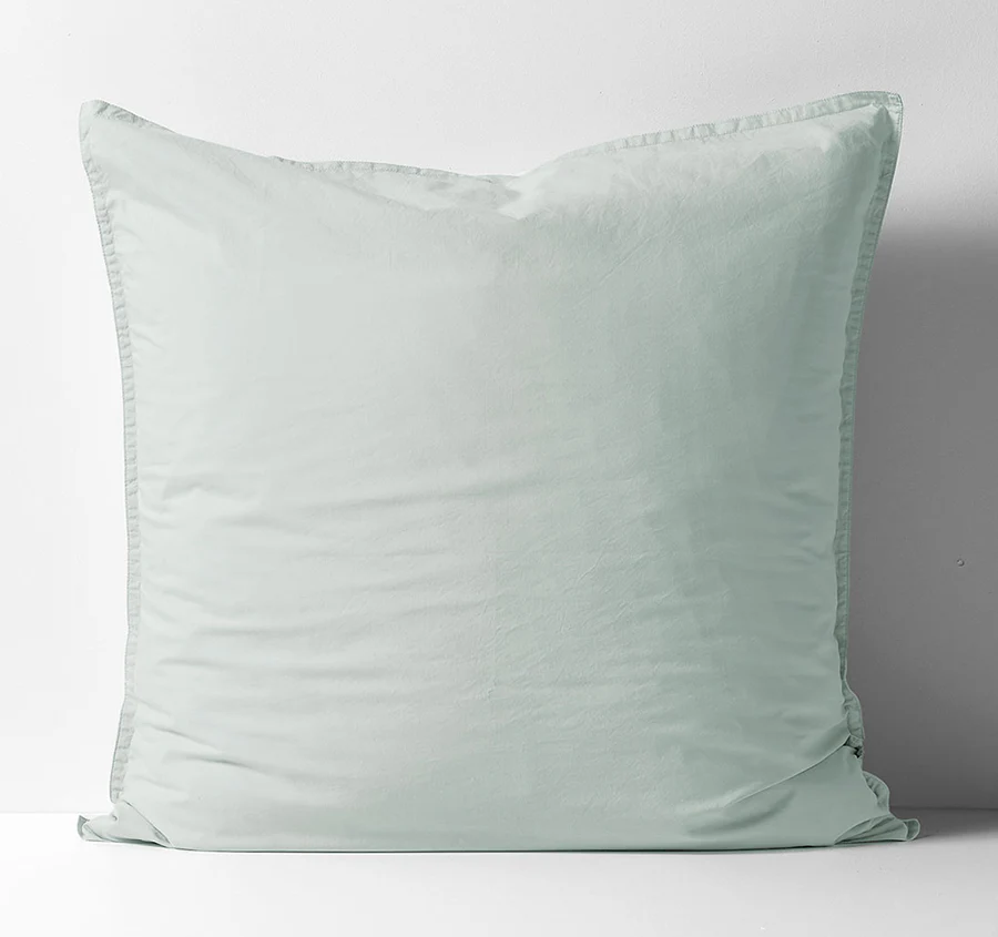 Evie Organic Cotton European Pillowcase Mist
