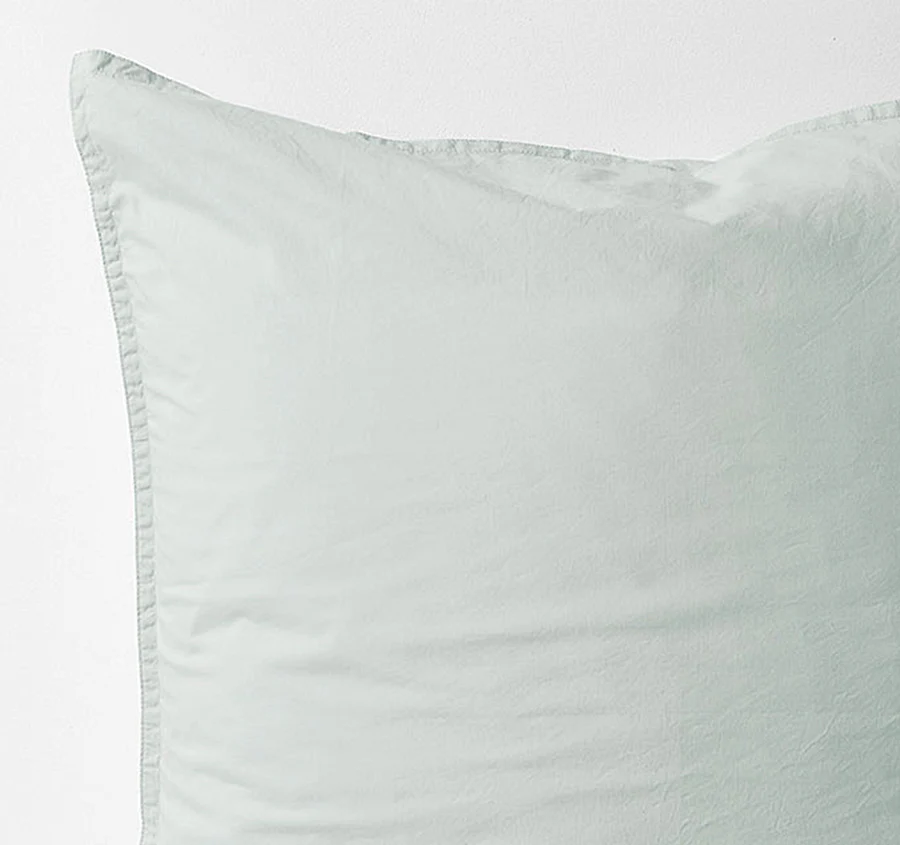 Evie Organic Cotton European Pillowcase Mist - Image 2