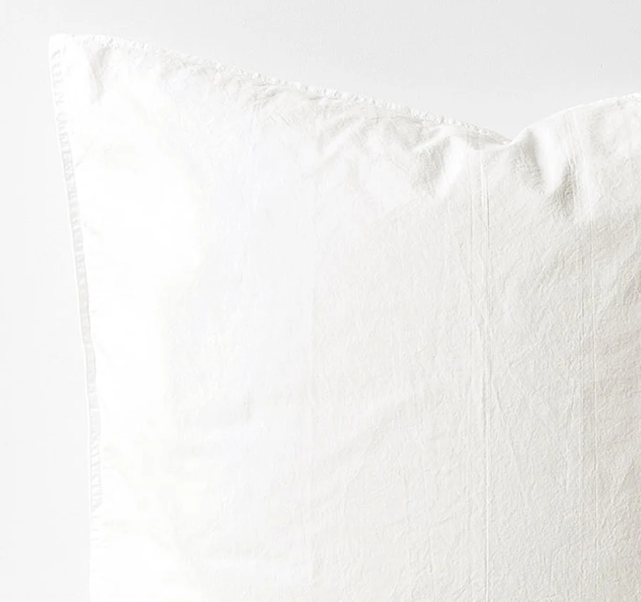 Evie Organic Cotton European Pillowcase White - Image 2