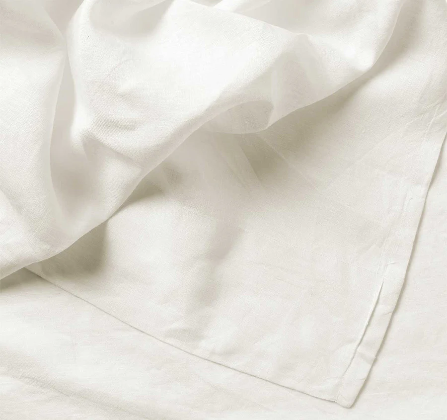Evie Organic Cotton Sheet Set Range White - Image 2