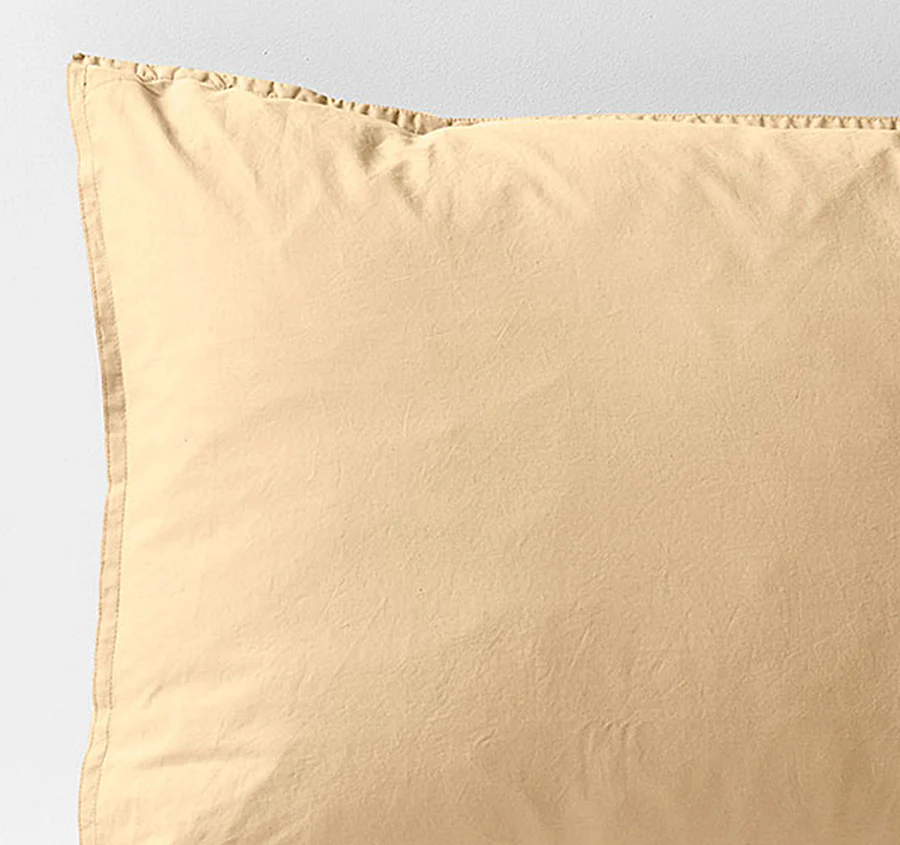 Evie Organic Cotton Standard Pillowcase Caramel - Image 2