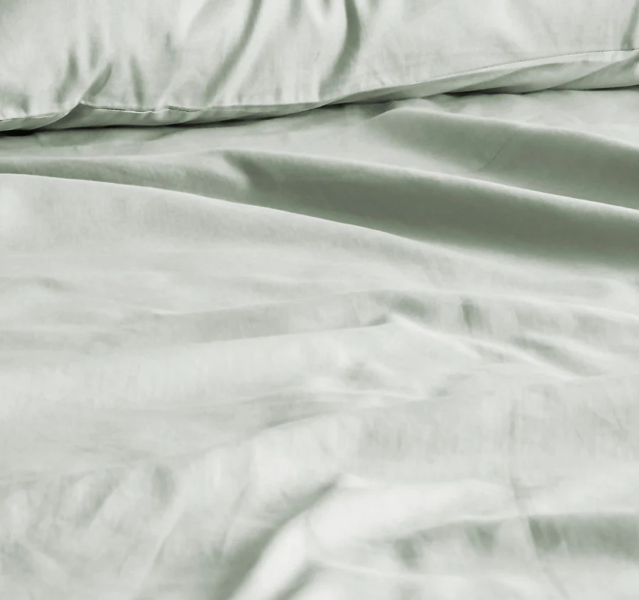 Halo Organic Cotton Sheet Set Range Sage - Image 2