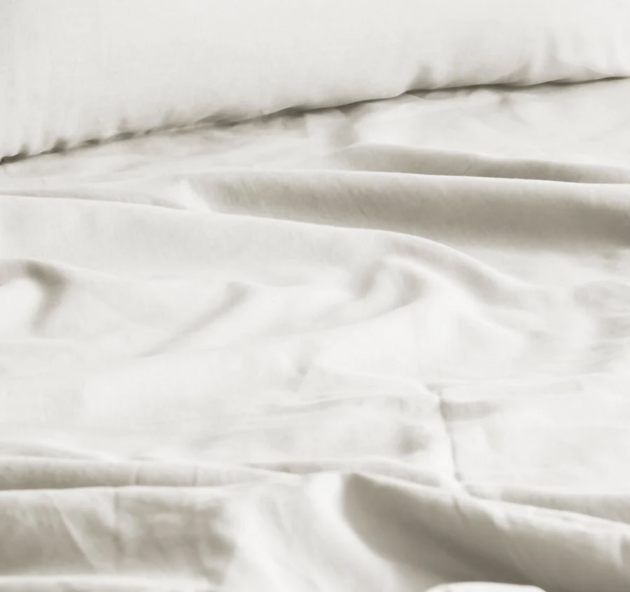 Halo Organic Cotton Sheet Set Range White Sand - Image 2