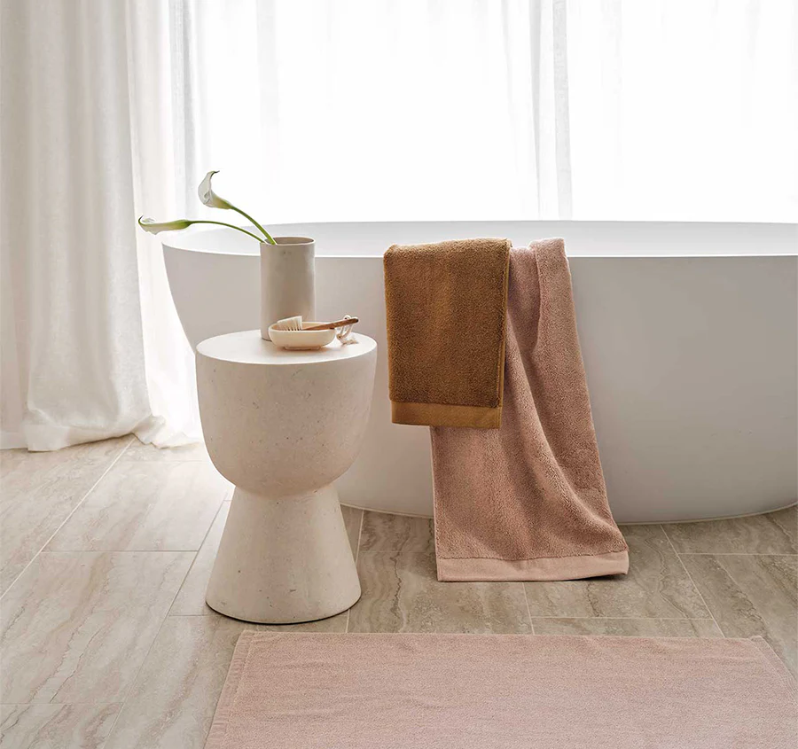 Haven 5 Piece 700GSM Cotton Bath Towel Set Shell - Image 6