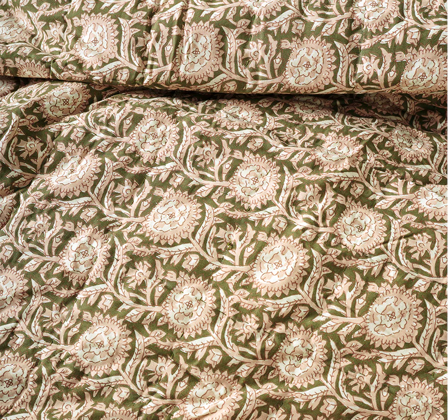Jaipur Coverlet Olive - Image 2