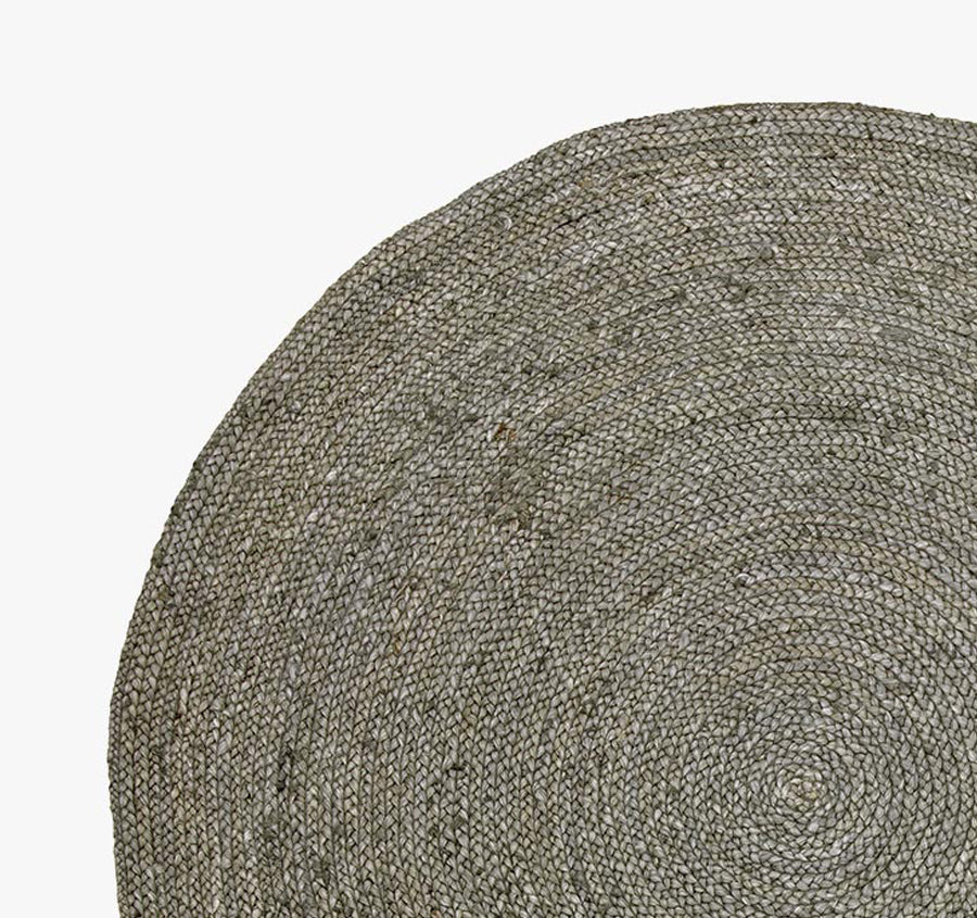 Jute 1.8m Round Floor Rug Riverstone - Image 3