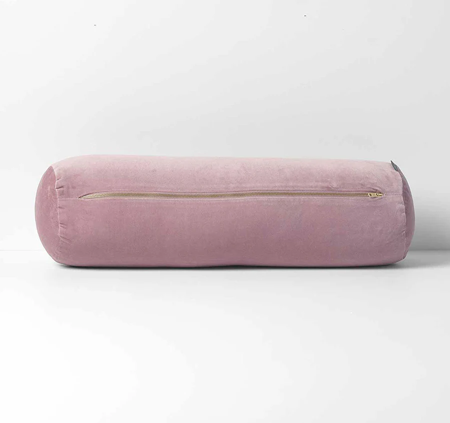 Luxury Velvet 18x60cm Filled Bolster Heather - Image 3