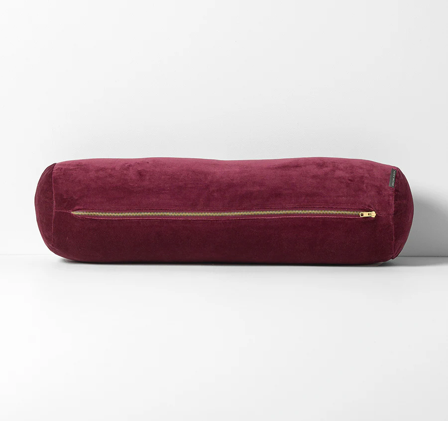 Luxury Velvet 18x60cm Filled Bolster Mulberry - Image 3