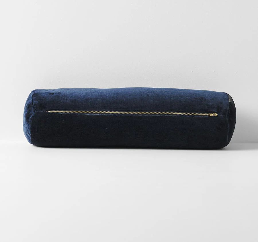 Luxury Velvet 18x60cm Filled Bolster Slate - Image 3