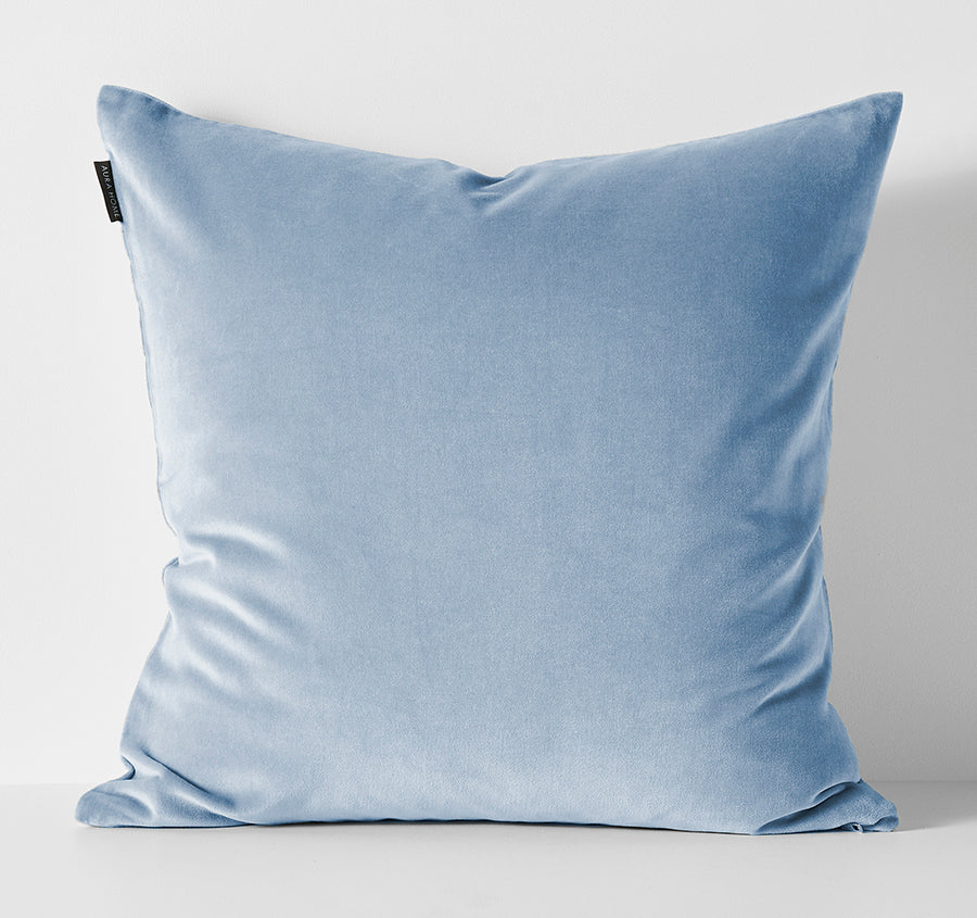 Luxury Velvet 50x50cm Filled Cushion Powder Blue