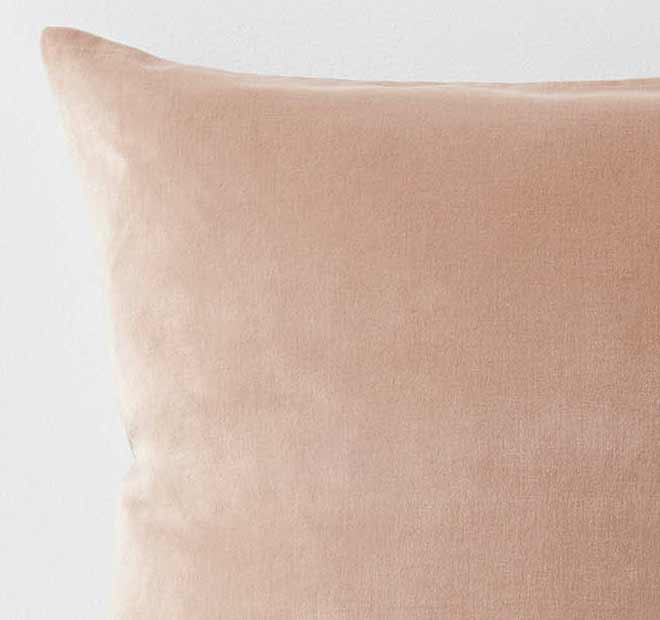 Luxury Velvet 50x50cm Filled Cushion Rosewater - Image 2