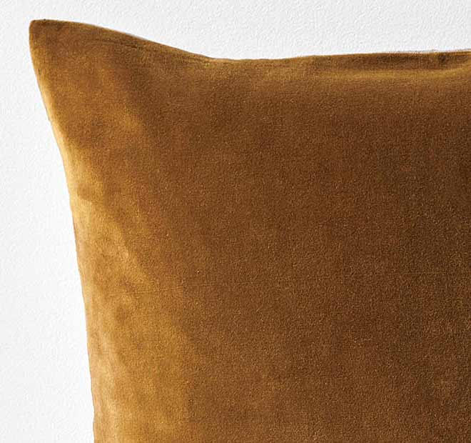 Luxury Velvet 50x50cm Filled Cushion Tobacco - Image 2