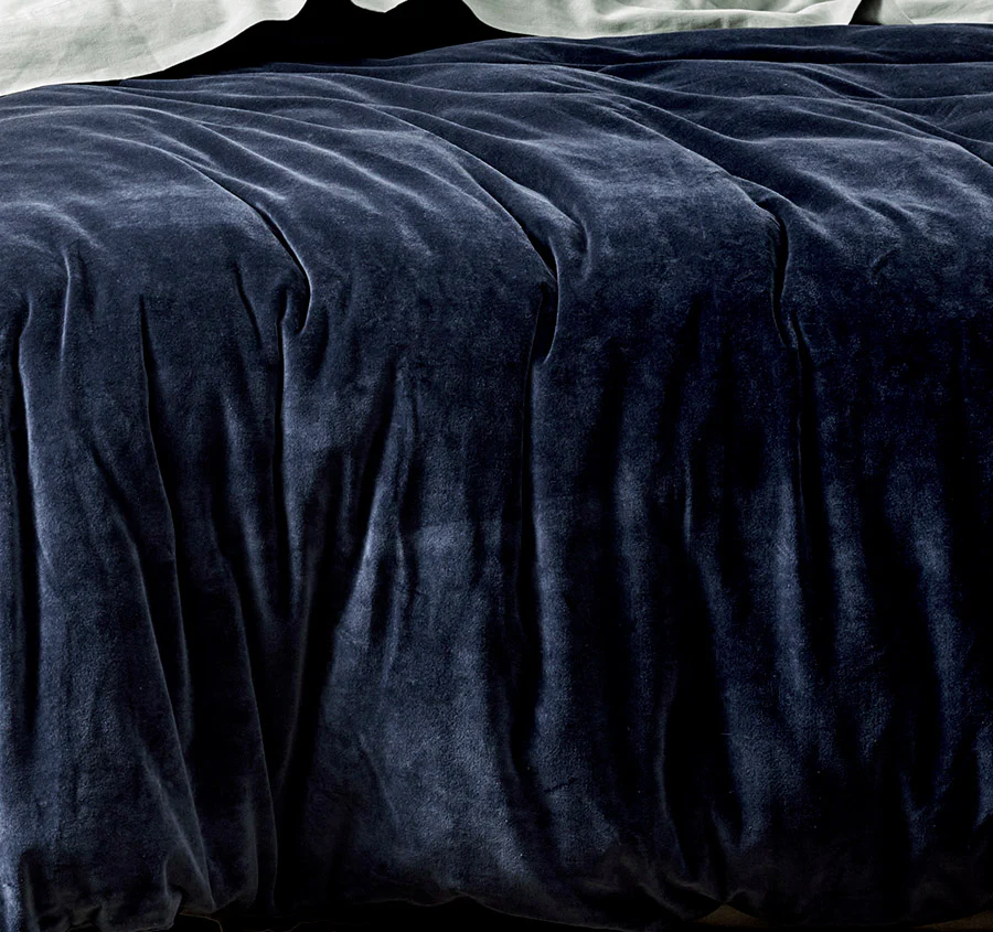 Luxury Velvet Quilt Cover Range Slate - Image 2