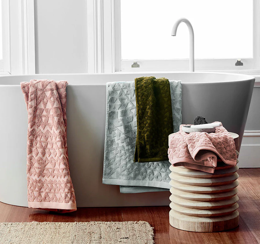 Maya 580GSM Cotton Bath Towel Range Clay - Image 7