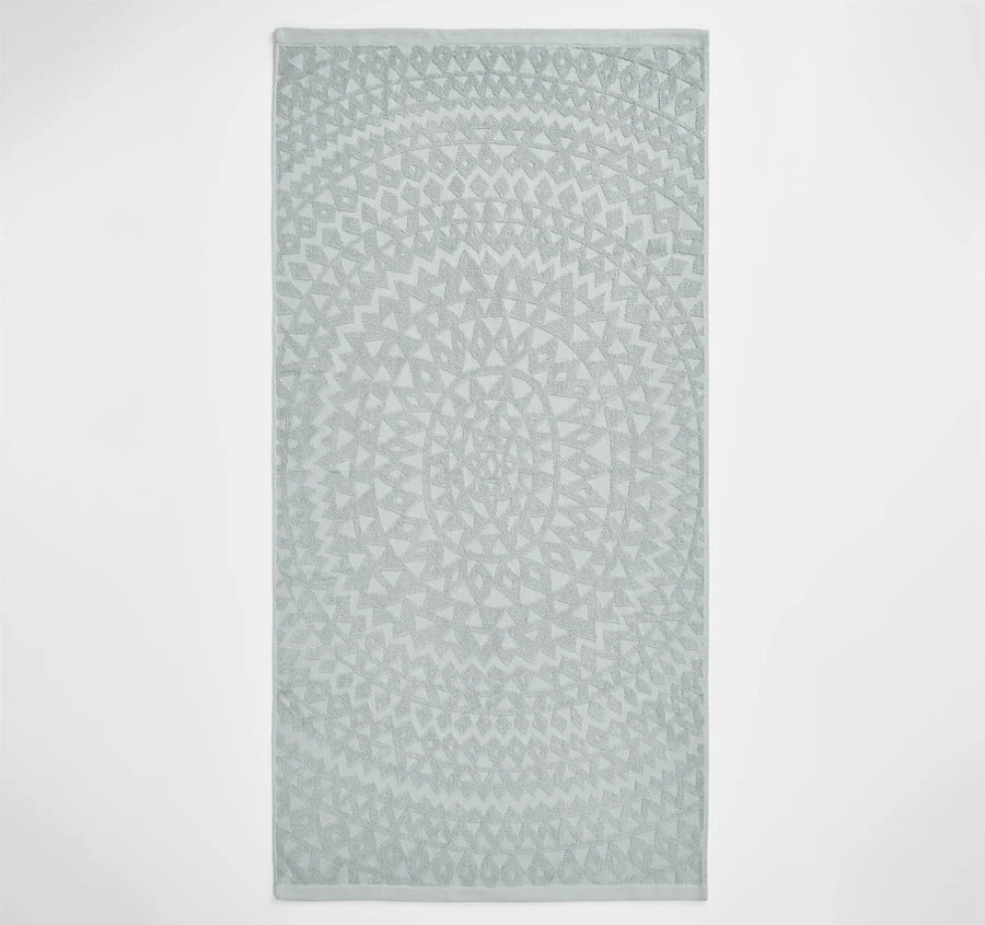 Maya 580GSM Cotton Bath Towel Range Limestone - Image 3