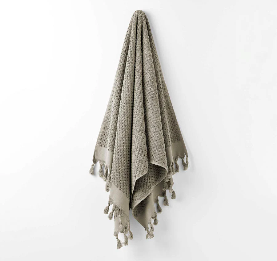 Milos 5 Piece 650GSM Cotton Bath Towel Set Feather - Image 3