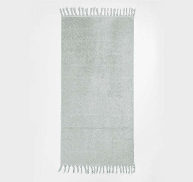 Paros 5 Piece 580GSM Cotton Bath Towel Set Limestone - Image 3