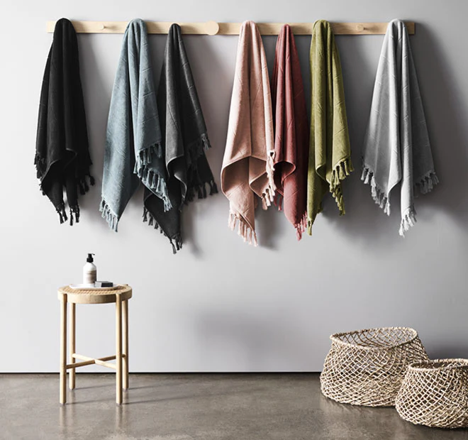 Paros 580GSM Cotton Bath Towel Range Charcoal - Image 6