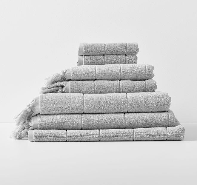 Paros 580GSM Cotton Bath Towel Range Dove - Image 5