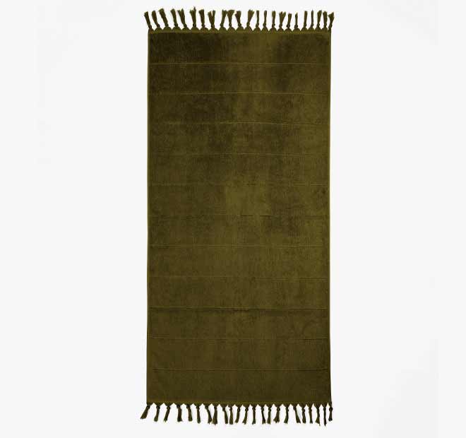 Paros 580GSM Cotton Bath Towel Range Khaki - Image 3