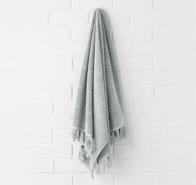 Paros 580GSM Cotton Bath Towel Range Limestone