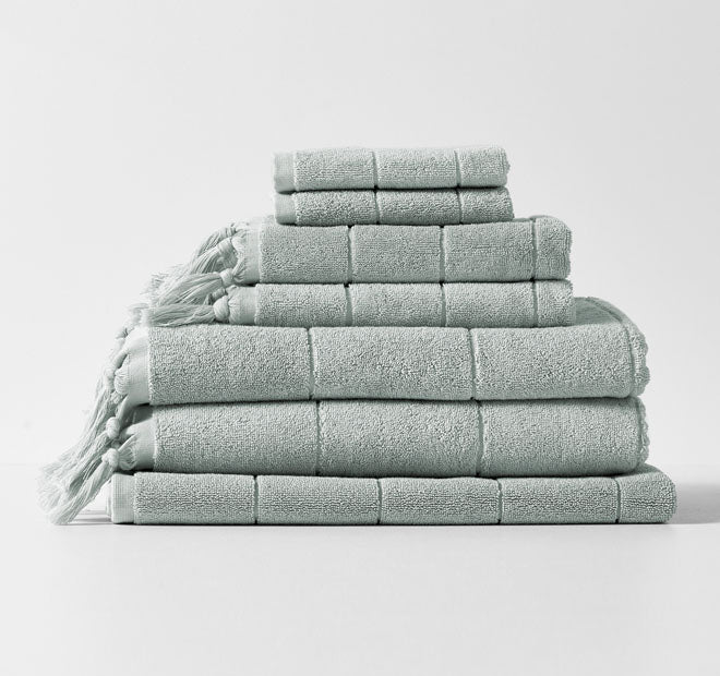 Paros 580GSM Cotton Bath Towel Range Limestone - Image 5