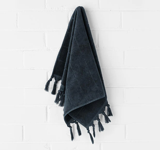 Paros 580GSM Cotton Bath Towel Range Slate - Image 4