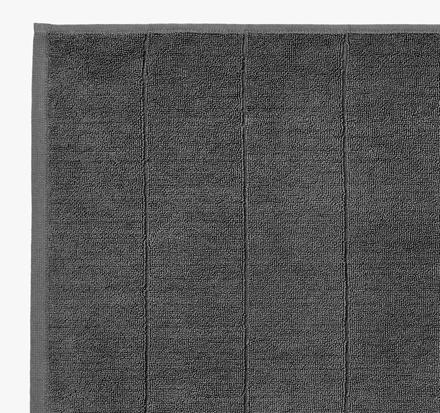 Paros 840GSM Cotton Bath Mat Charcoal - Image 2