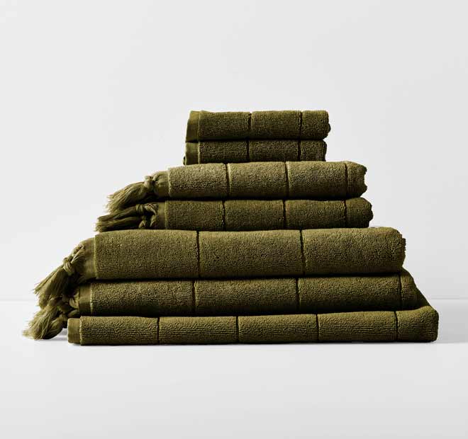 Paros 840GSM Cotton Bath Mat Khaki - Image 3