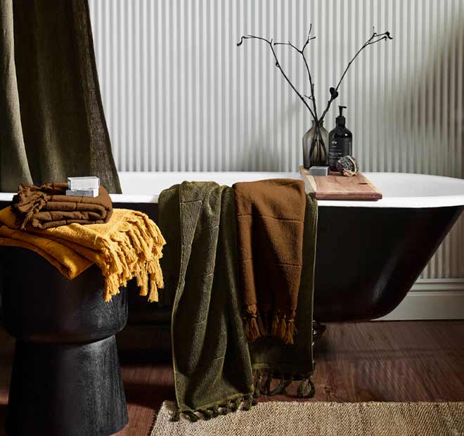 Paros 840GSM Cotton Bath Mat Khaki - Image 4