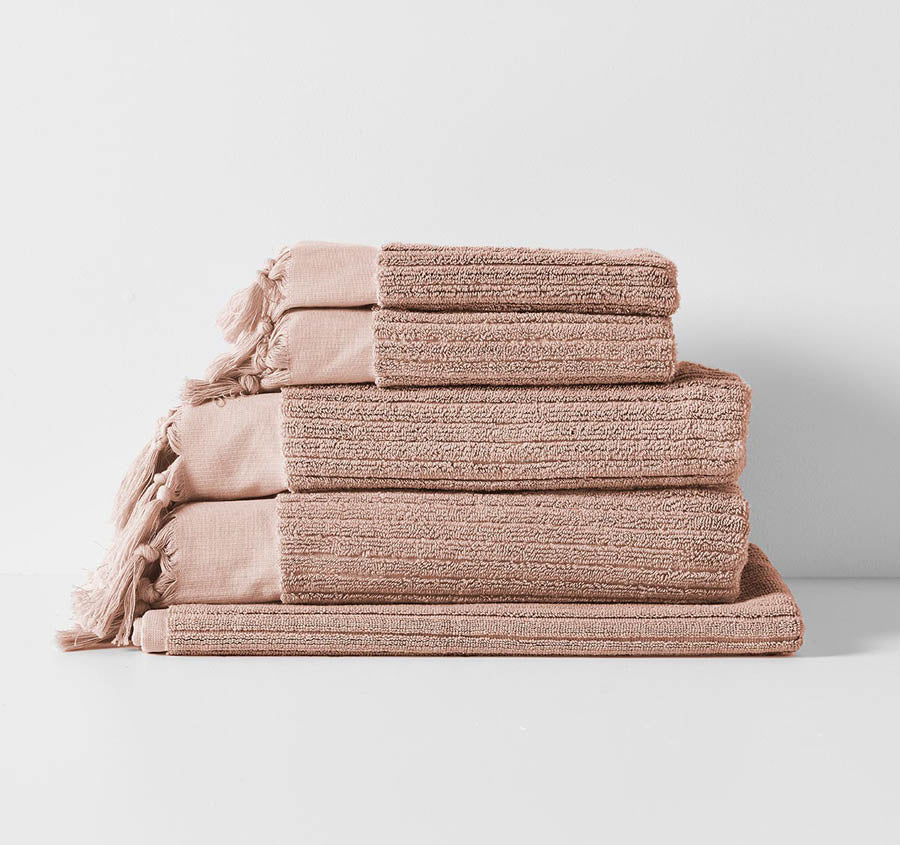 Paros Rib 580GSM Cotton Bath Towel Range Shell - Image 5