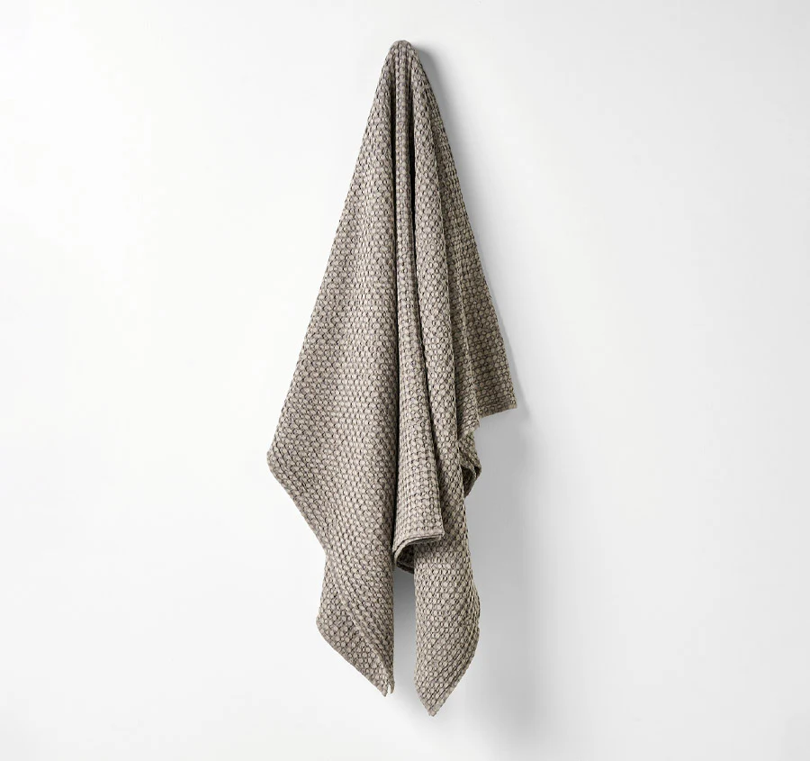 Waffle 140x200cm Throw Rug Smoke