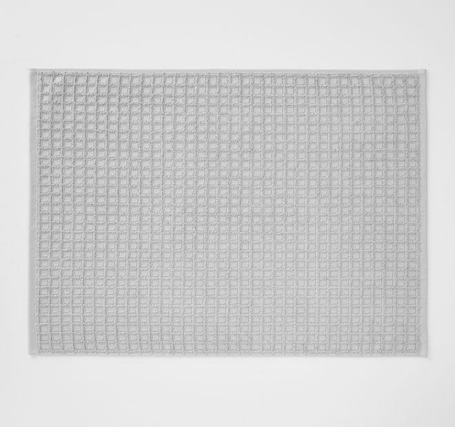 Waffle 5 Piece 580GSM Cotton Bath Towel Set Dove - Image 4