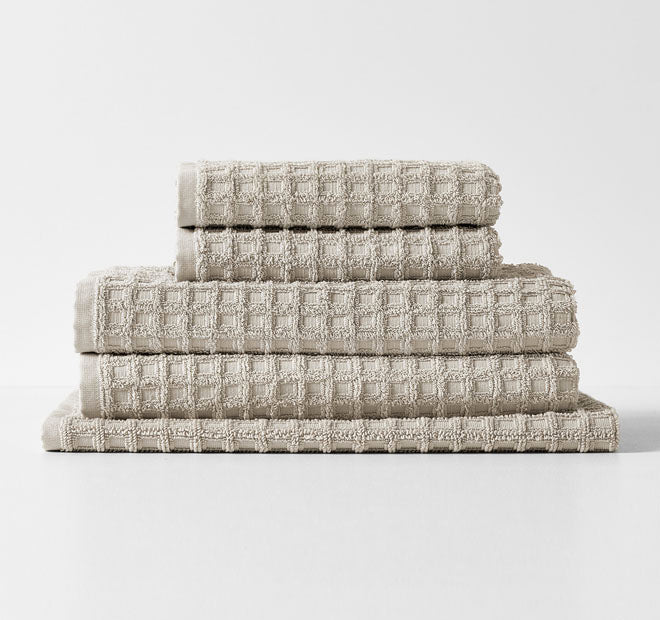 Waffle 840GSM Cotton Bath Mat Natural - Image 3
