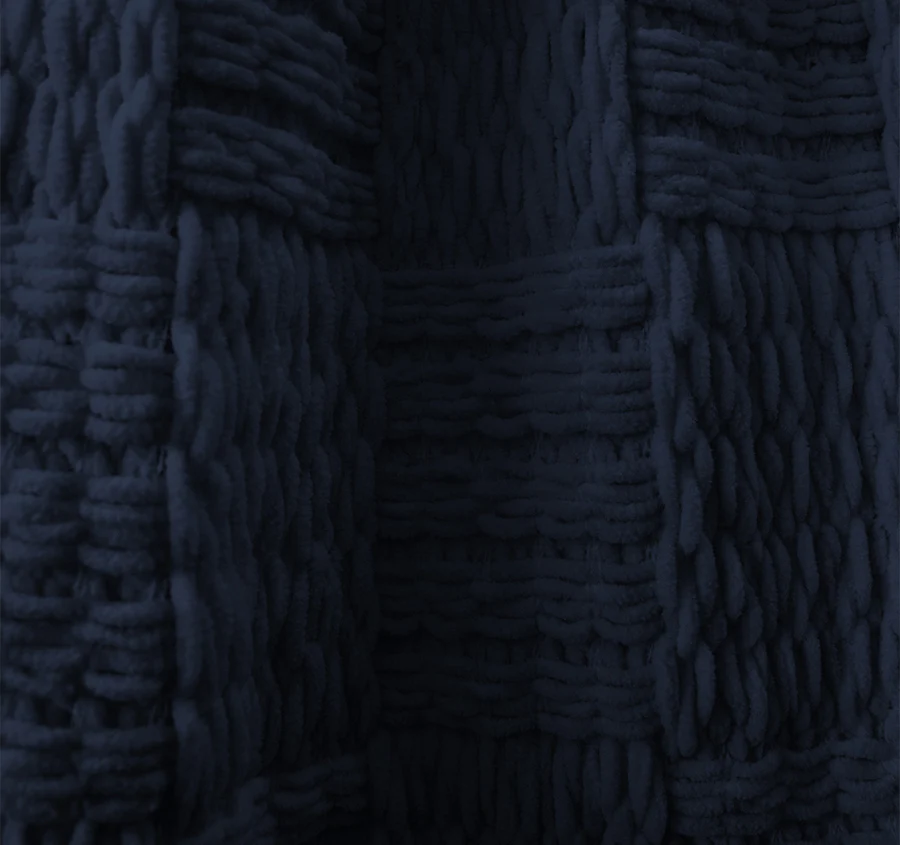 Asha 130x200cm Throw Rug Navy - Image 2