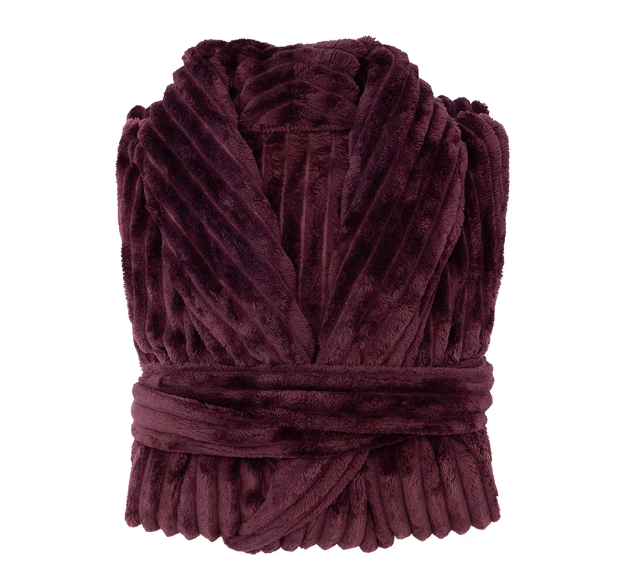 Channel Bathrobe Range Plum