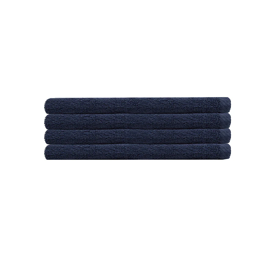 Chateau 4 Piece 500GSM Cotton Hand Towel Set Navy